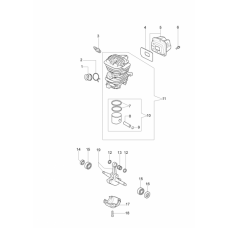 Поршневая EMAK бензопилы OM 937, EF 137, 35мм