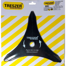 Нож TRESZER мотокосы, 3 зуба d 300mm, толщина 3мм, универсальная посадка
