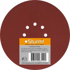 Шлифбумага круглая 225мм, зерно 180, 20шт Sturm DWS6016-9180 Шлифбумага круглая 225мм, зерно 180, 20шт Sturm DWS6016-9180