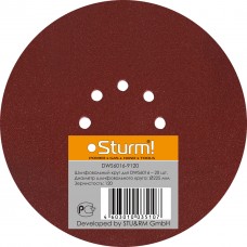Шлифбумага круглая 225мм, зерно 120, 20шт Sturm DWS6016-9120 Шлифбумага круглая 225мм, зерно 120, 20шт Sturm DWS6016-9120